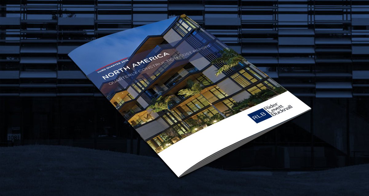 In the Q3 edition of RLB’s Quarterly Construction Cost Report, RLB identifies trends in construction sectors and marketplaces, bringing clarity and insight to a robust industry. bit.ly/Q32018QCR #AEC #ConstructionCosts