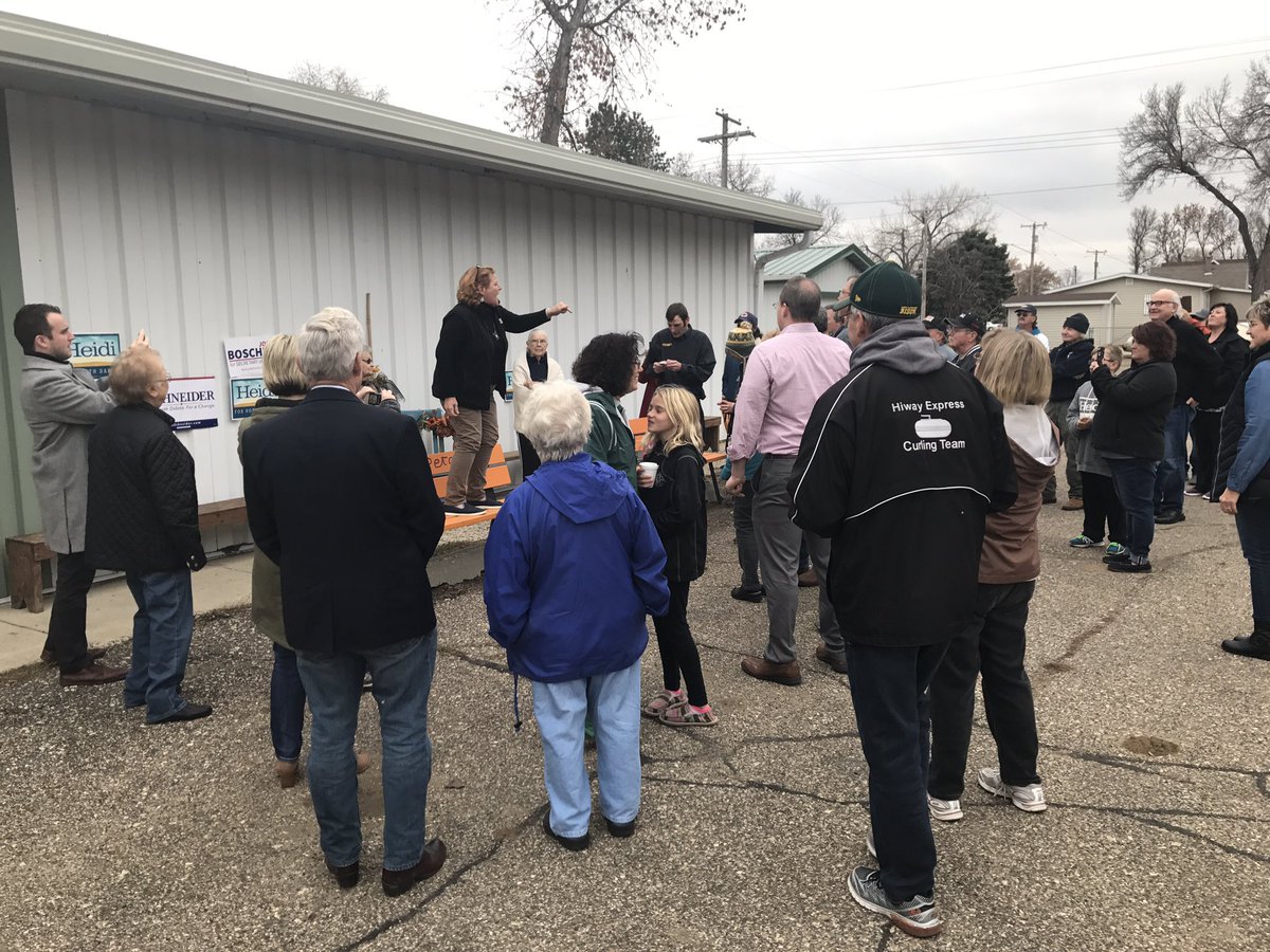 mac4northdakota's tweet photo. Three more great stops in Killdeer, Stanton and Hazen to #BringItHomeHeidi and #GOTV2018 with @HeidiHeitkamp https://t.co/D94xOxNI3D