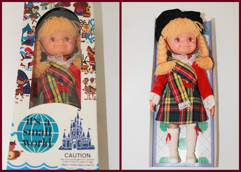 Adorable vintage It's A Small World Scotland Doll ebay.to/2AIZ0Ks   #disney #disneyuk #disneymerch #disneydoll #itsasmallworld #smallworld #Scotland