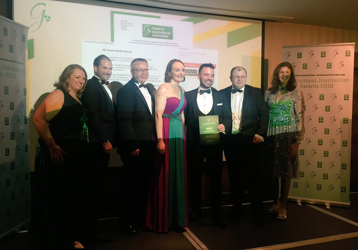 Congratulations to the winner of Best Targeted Campaign, Joe Coffey of <a href="/MacranaFeirme/">Macra na Feirme</a> for the ‘Macra Farm Safety Campaign’ #agriawards