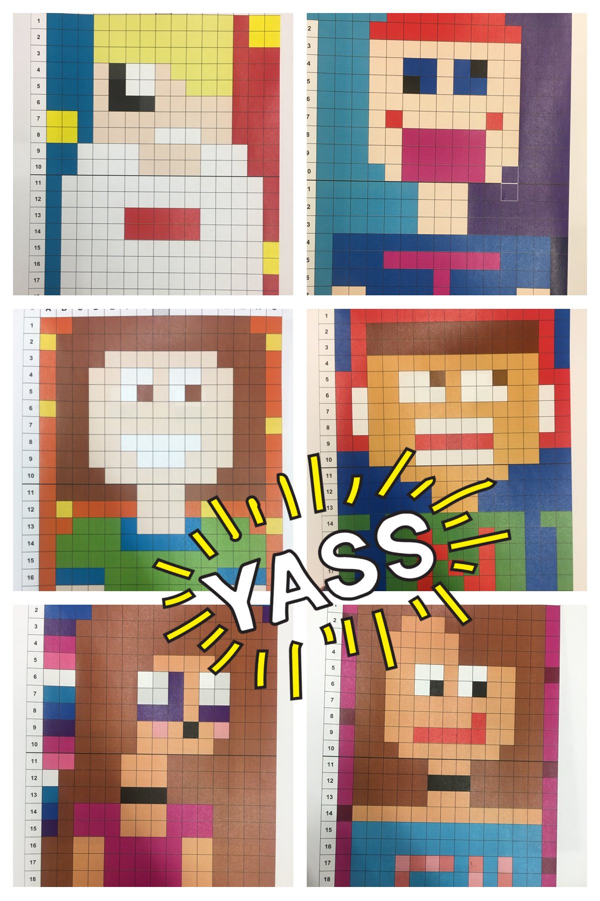 Minecraft Drawings On Graph Paper