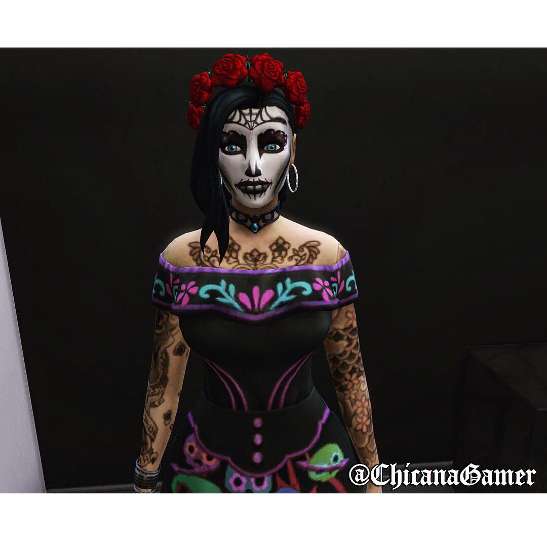 chicanagamer's tweet photo. 💀Dia de los Muertos🌹
_______________________
#sims4 #simshouse #thesims #ea #easims4 #sims4housebuild #eagames #mysims #diadelosmuertos #chicanagamer https://t.co/8fFNh5pk78
