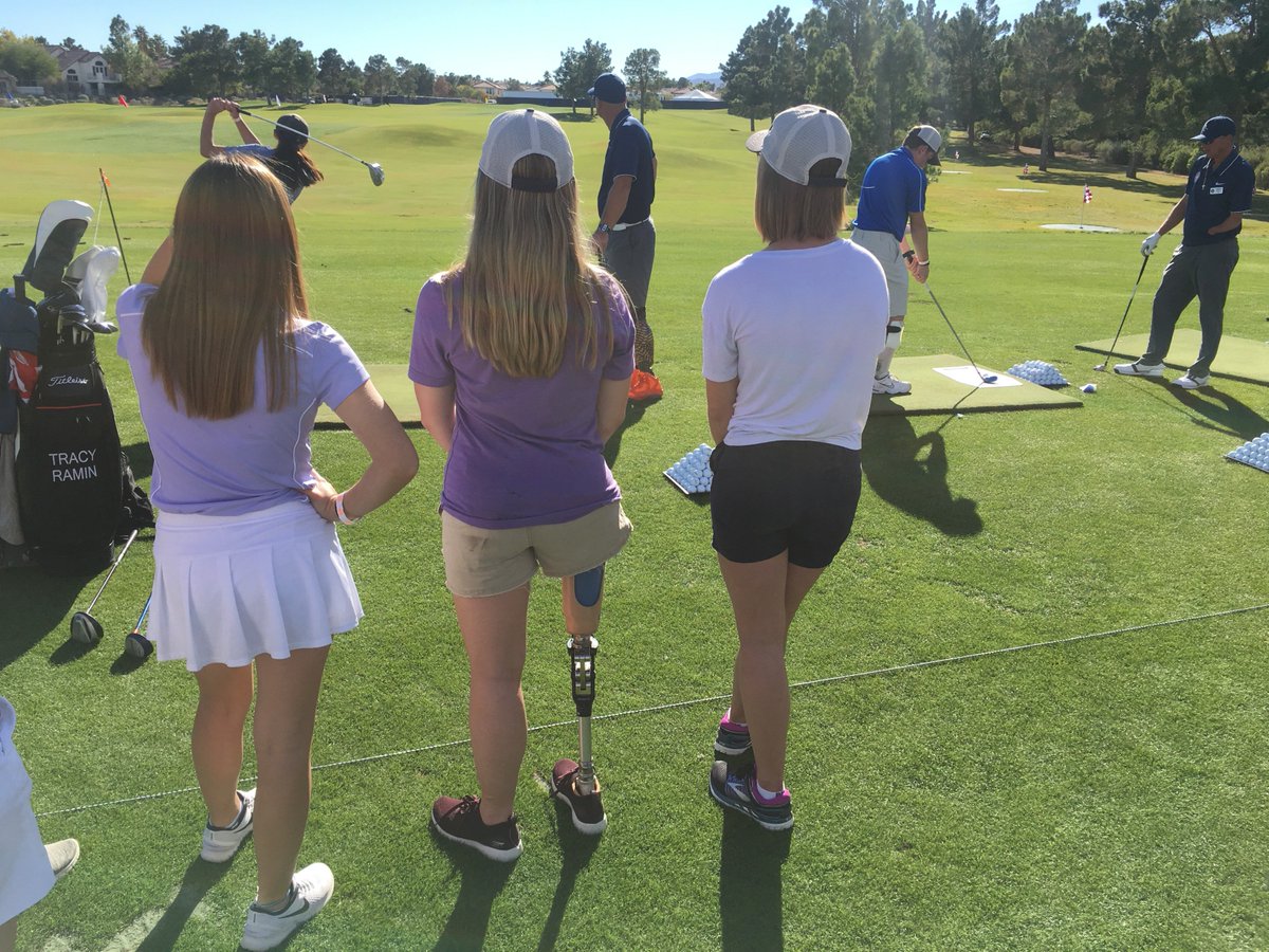 LVSportsBiz's tweet photo. Inspiration: watching adaptive golfers with U.S. Adaptive Golf Alliance teach @shrinershosp kids golf at @ShrinersOpen 
https://t.co/tQixATPswz
@sbjsbd @darrenrovell @NBCGolf @GolfChannel https://t.co/QmO6aVBuyr
