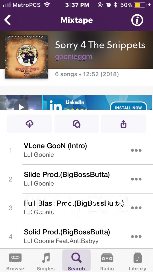 goonieggm's tweet photo. OUT NOW ON SPINRILLA๐ฅ๐ฅGO DOWNLOAD NOW ALL CRANK....๐ฏ๐ค #GGM4L #DMV https://t.co/Z4Xc1ceH7m https://t.co/Ilq9mZ7Y0m