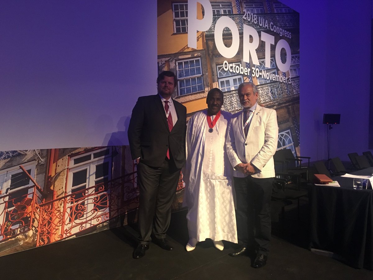 Con issouf baadhio presidente de uia al asumir su mandato 2018/2019 y hernan Colli presidente colegio Abogados  de la plata y vicepresidente 1 de faca!!!!