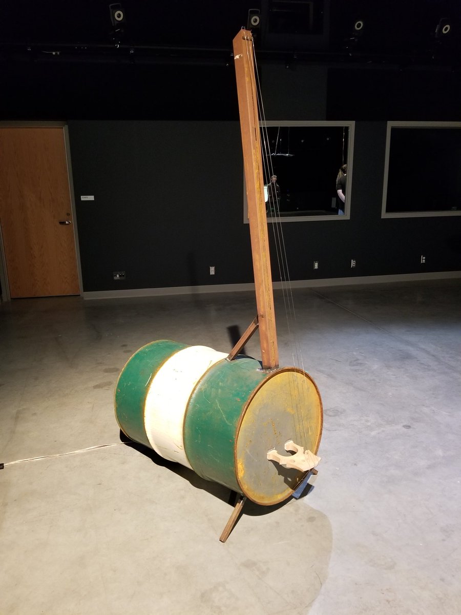 terribateman's tweet image. Hard to describe this exhibit "things resounding things" by John Brennan. Go experience it if you can at @EmilyCarrU #etug