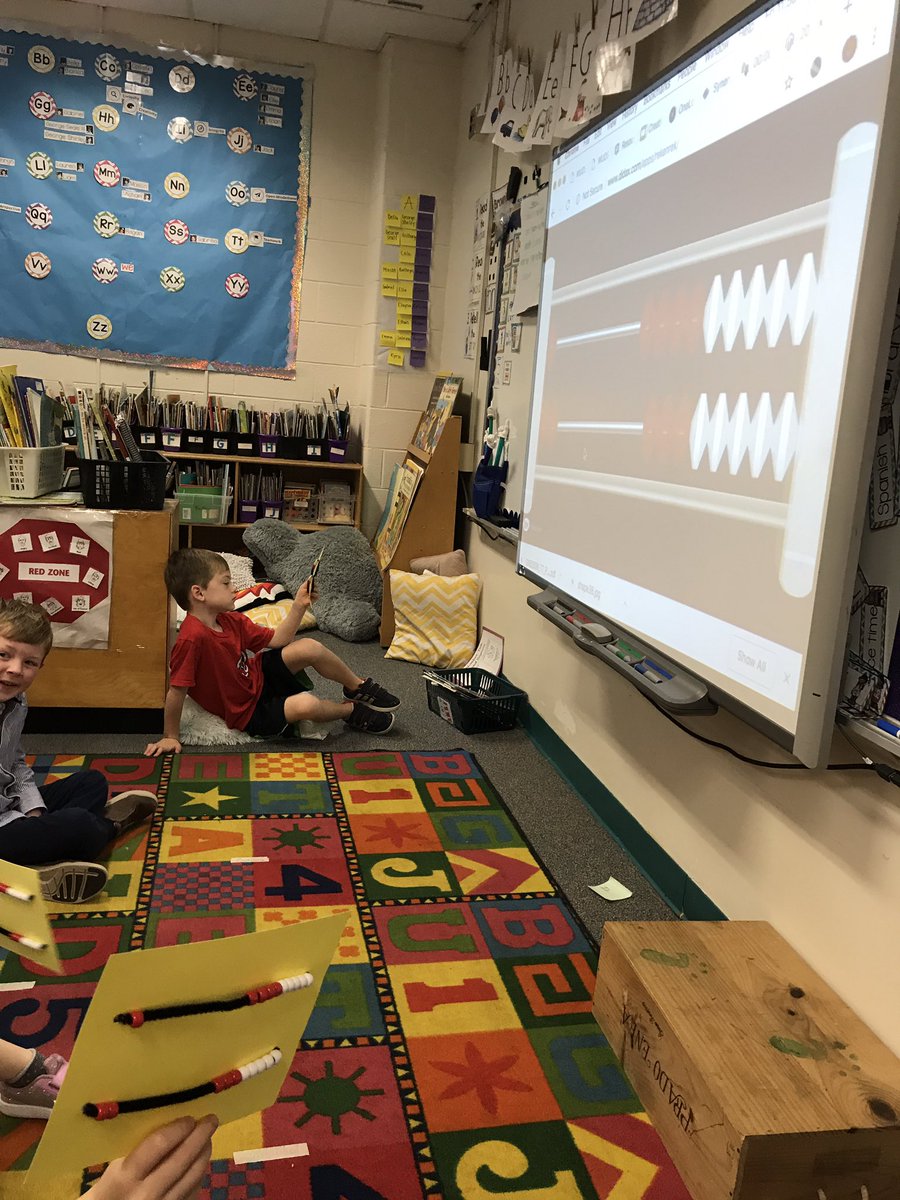 EverettKTeach's tweet photo. We used our brand new homemade rekenreks today for a number sense routine! Thx to parents that helped make these- they will get lots of use (I think if you want to help make more the stuff is in the front office to pick up and take home 😊) #TuckahoeRocks @TuckPrinc @TuckahoeMath https://t.co/YWYwPUI00W