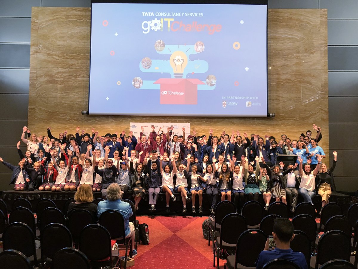 UNSWEngineering's tweet photo. On Monday we hosted the #GoITChallenge Finals.
8 schools participated, sharing their final-round pitch ideas for how IT can assist in solving community problems.
Congrats to the eight finalists & winners Caroline Chisholm College. Thanks to our Partners @TCS_ANZ @QuizlingApp https://t.co/vdI6CdkNhX