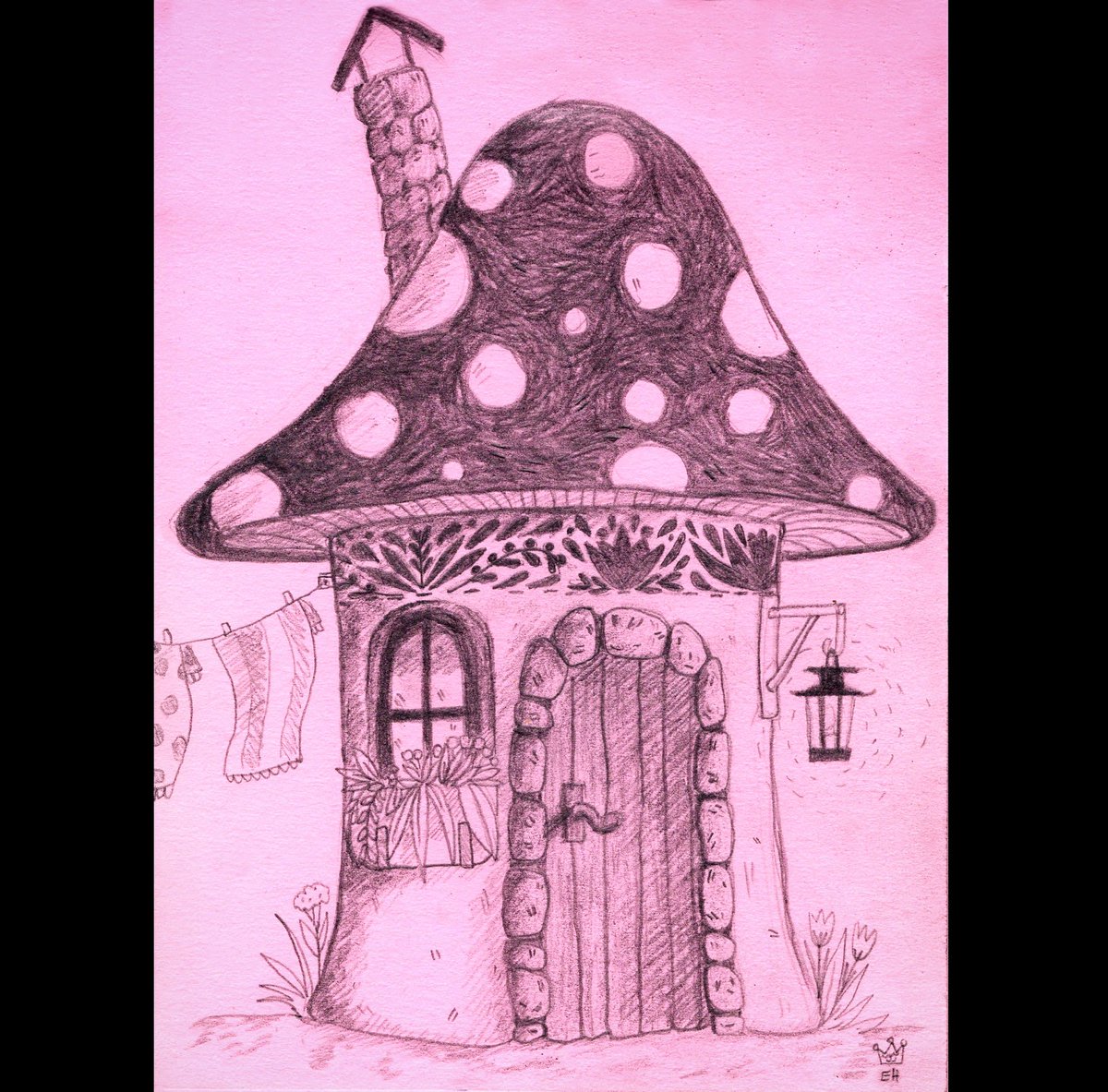 Featured image of post Cute Mushroom House Drawing How to draw a cute mushroom fairy house in a simple style