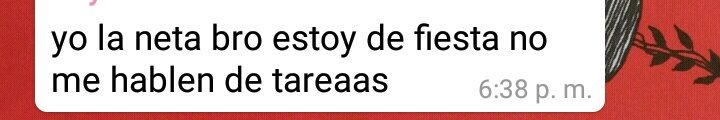MarizJL's tweet photo. Preguntaron por la tarea en el grupo de whats de mi salón y un vato contestó esto, él si disfruta el puente. JAJAJA https://t.co/lmWZ4NGhpa