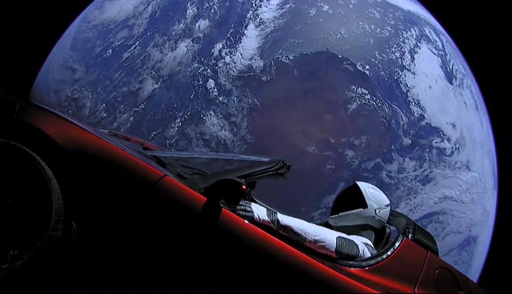 Tesla Starman (SpaceX Twitter feed)