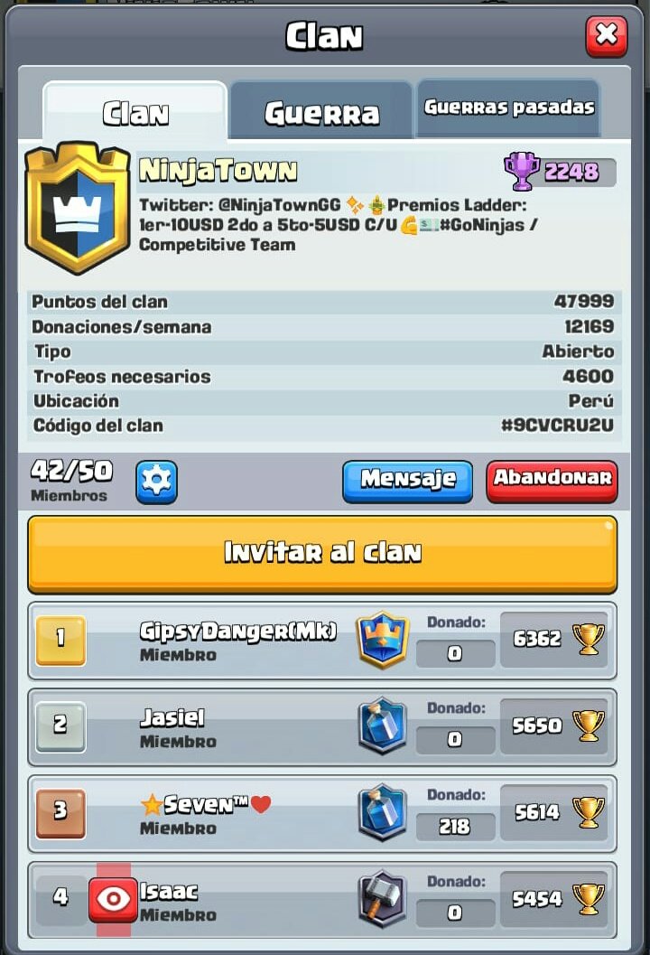 Cada dia subiendo 💪💪💪
Aún hay puestos si son 5200+ unanse!

@DarkfightGT_ un rt se agradece.
