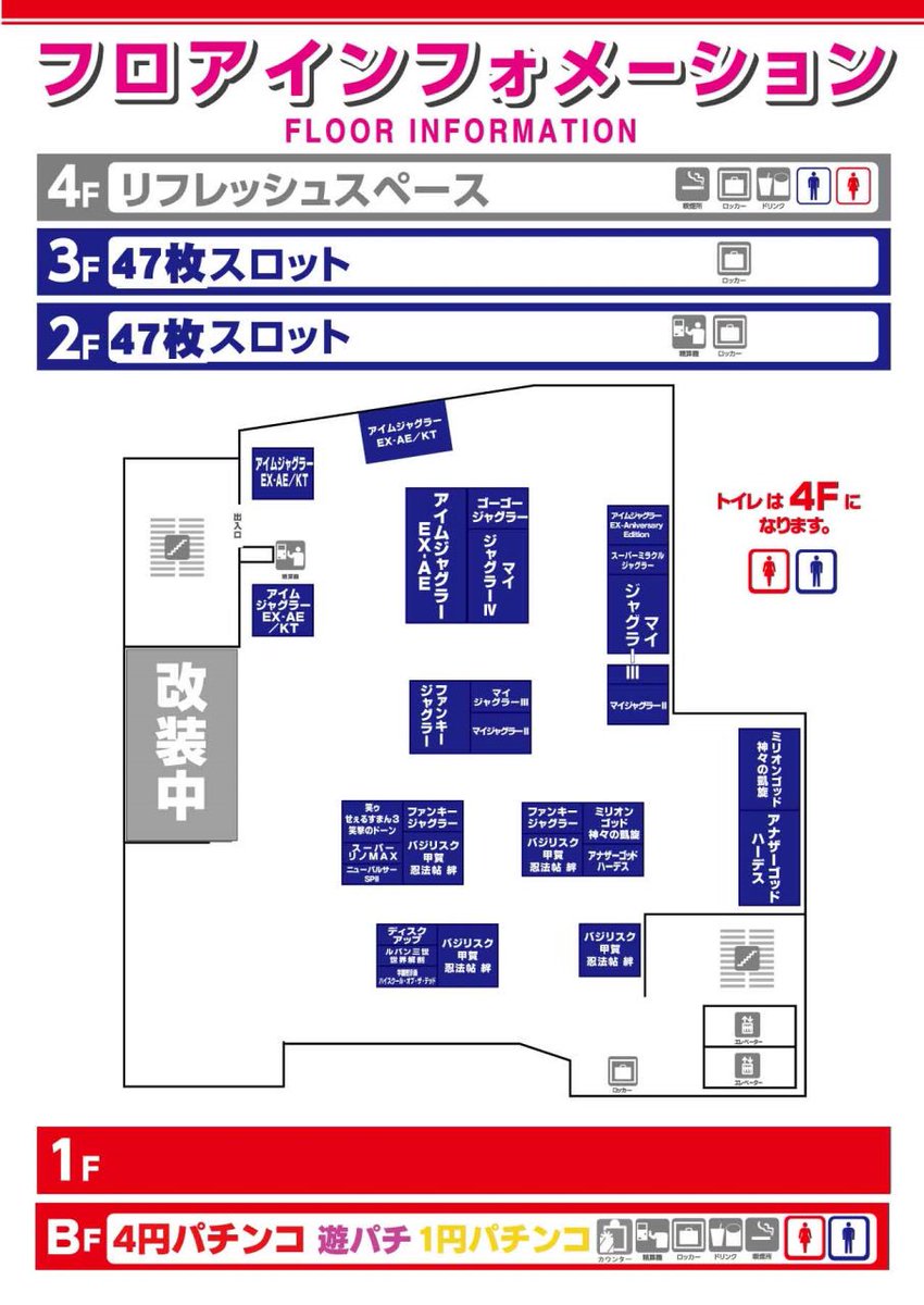 カリスマ Team 1vvv1 関東関西ホール強イベ 旨メシwith公営ギャンブル エスパス高田馬場フロアマップです おやじが行く エスパス高田馬場 T Co Bwe5up8ni5 Twitter