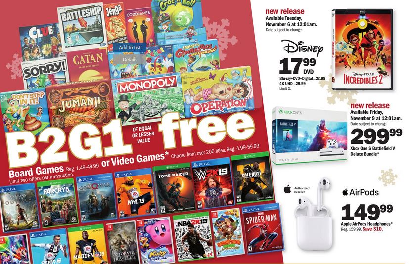 meijer buy 2 get 1 free video games