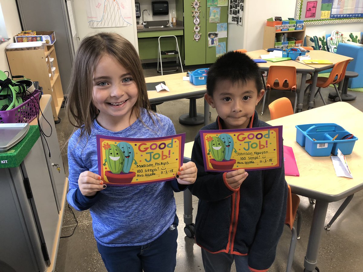 wills_mandie's tweet photo. Look who has 100 STEPS!!!! I am so proud of their reading!! @AmericanReading I canβt wait for our class reward when everyone gets 100 steps!! Letβs do this 1st grade!π #getyourreadon #jcewolfpack @Jennings_Creek https://t.co/C6DzUNPCB8