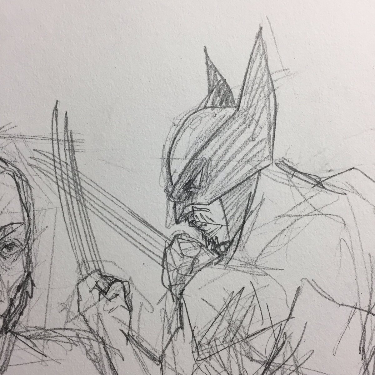 thetookenking's tweet photo. Wolverines #sketch #sketchbook #pencil #leadholder #marvel #xmen #wolverine #comics #logan #practics #funwithtriangles https://t.co/fwFyvsr8w2