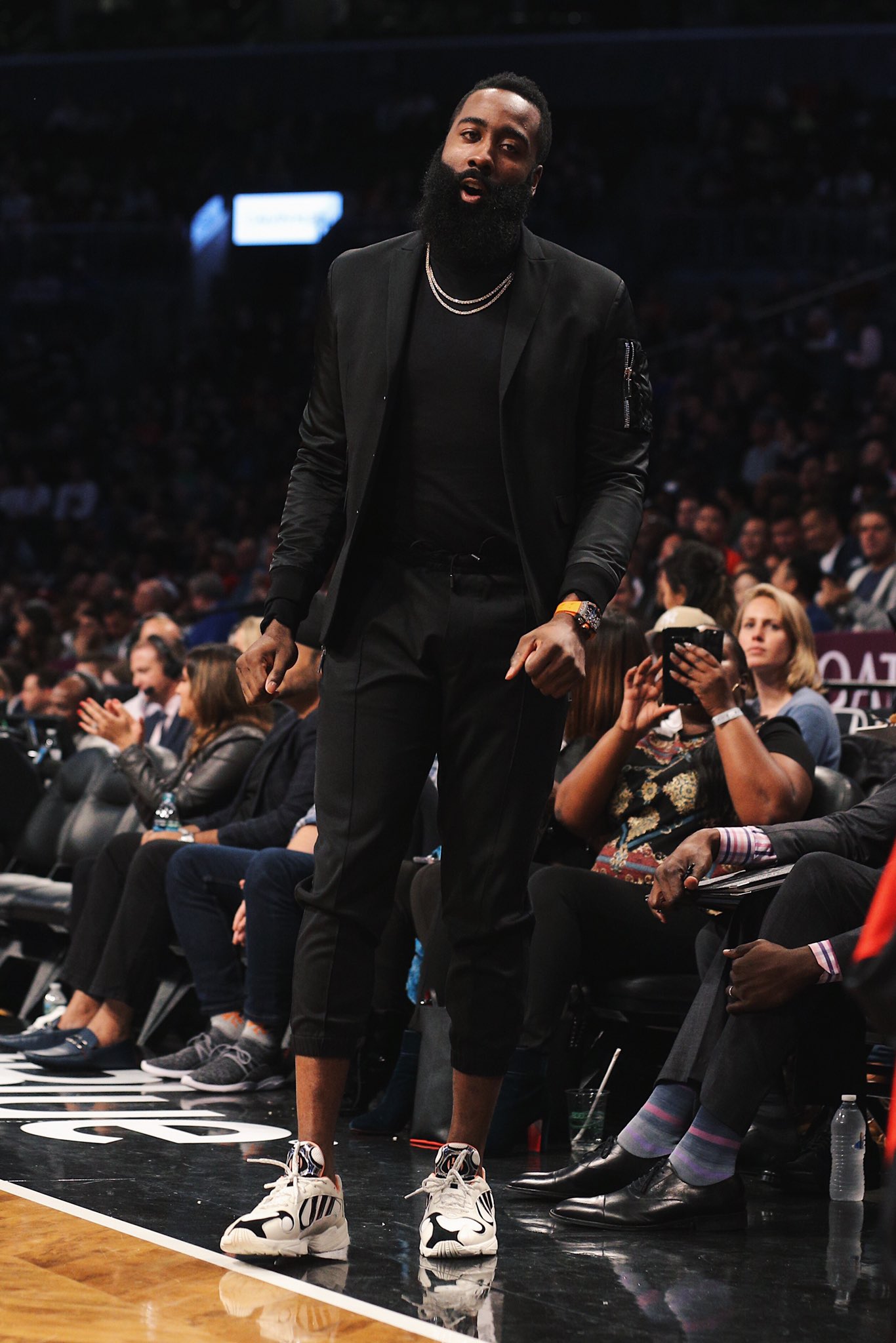 Kicks on ".@JHarden13 wearing his Adidas Yung-1 PE in Brooklyn. Peep the Harden logo the tongue. 👀 https://t.co/5O3ugjh0YL" / Twitter