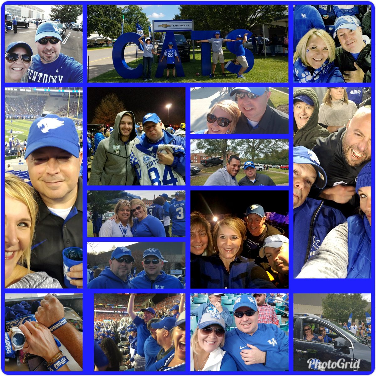 kelpainter's tweet image. We've had fun and followed our boys all over the SEC the past few years. Tomorrow will be no different. We will put on our blue, roll into the old lady, drink a few beers with friends, line up early for the Cat Walk, sing My Old KY Home, and scream for our Cats! #bbn #getup