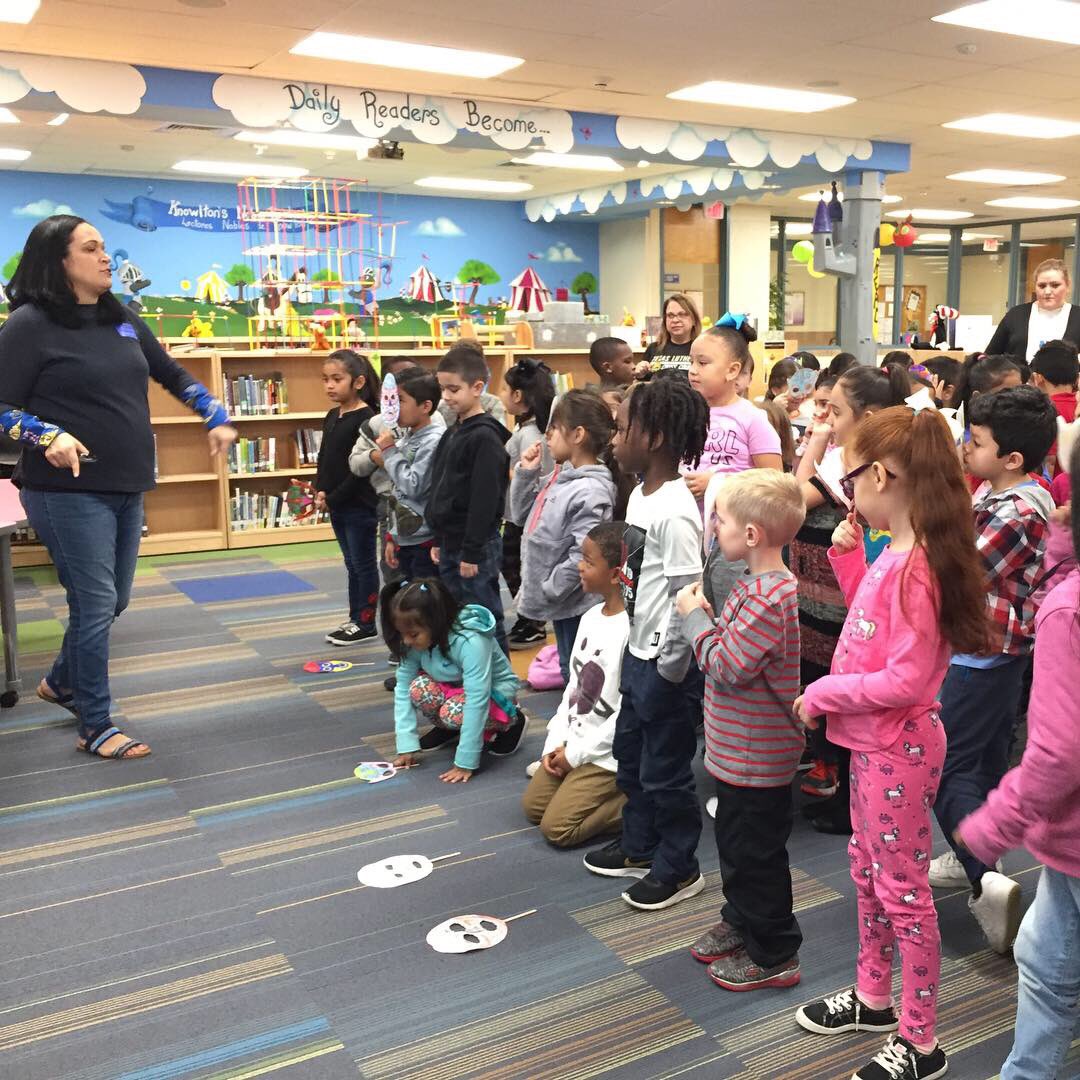NISDKnowlton's tweet photo. It was an honor having author, Cynthia Leonor Garza, on our campus today. She shared personal stories, her writing journey and read her two Lucia la Luchadora picture books! #rolemodel #writinglife #Luciatheluchadora @luchalady @LMKnowltonlib @nisdelemelar @NISDElemCI @NISDLib https://t.co/PFl7BzPrnK
