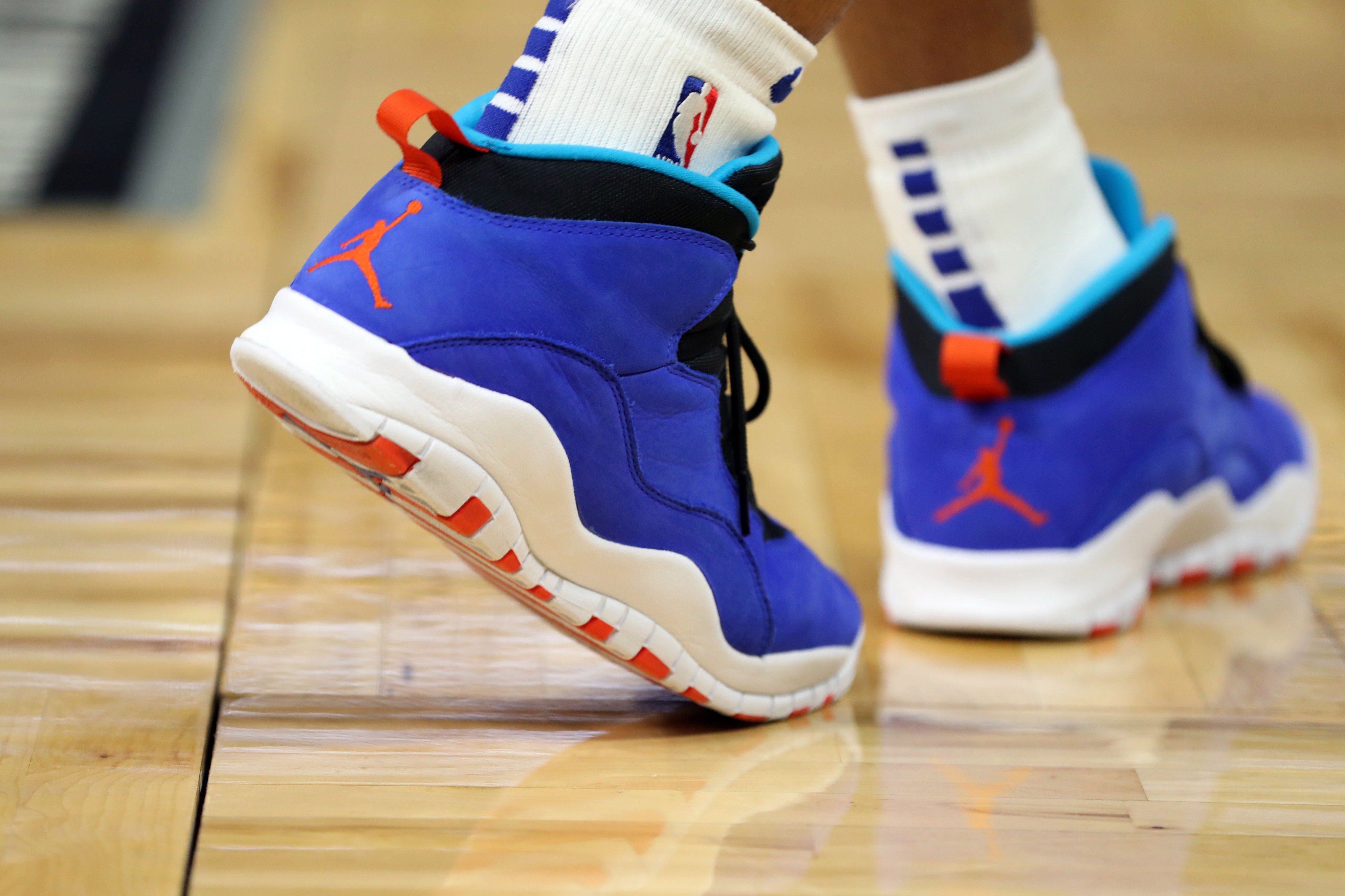 B R Kicks on X Avery Bradley wearing the Air Jordan 10 Tinker inspired by the Huarache Light https t pE5FfO5S9z X
