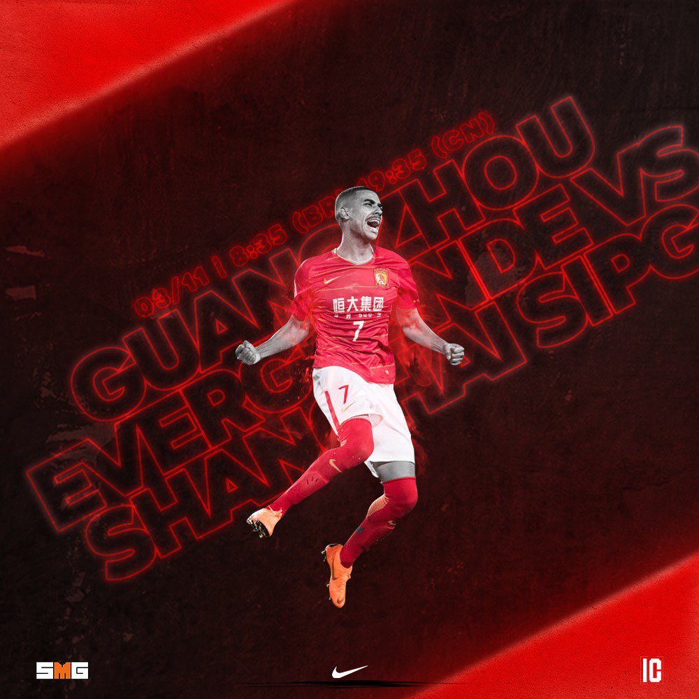 AlannCarvalho's tweet photo. Let's go Guangzhou! #Alan7 #GuangzhouEvergrande #Guangzhou #SuperLeague #ChineseSuperLeague #TimeSMG #Nike #NikeSoccer #NikeFootball https://t.co/y6AcUoMKyd