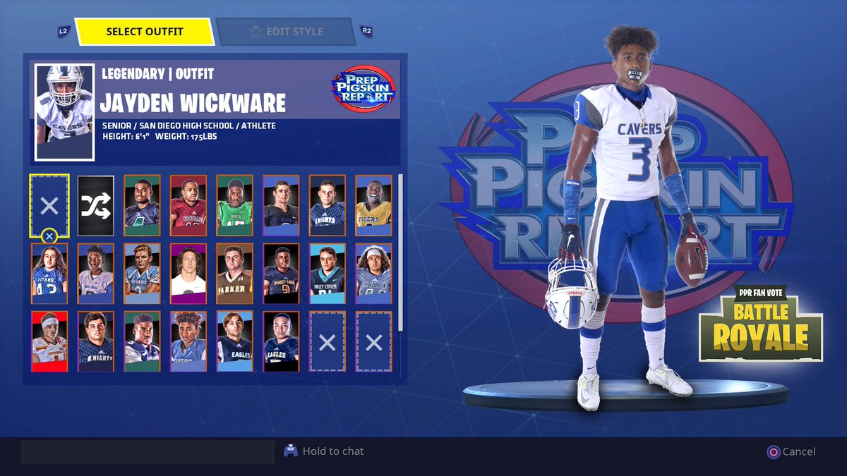 #PPRonKUSI Silver Pigskin Fan Vote Candidate: Jayden Wickware
You the people will decide who will join the podium for the 2018 Silver Pigskin Player of the Year. Cast up to 3 votes: Like your player on the #PPR Facebook page, RT on <a href="/KUSIPPR/">Prep Pigskin Report</a> Twitter, or Like on <a href="/KUSIPPR/">Prep Pigskin Report</a> Instagram