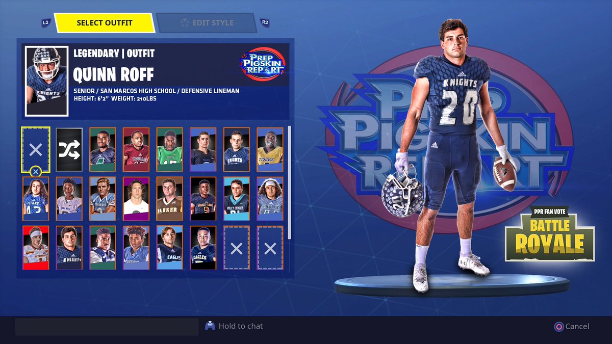 #PPRonKUSI Silver Pigskin Fan Vote Candidate: Quinn Roff
You the people will decide who will join the podium for the 2018 Silver Pigskin Player of the Year. Cast up to 3 votes: Like your player on the #PPR Facebook page, RT on <a href="/KUSIPPR/">Prep Pigskin Report</a> Twitter, or Like on <a href="/KUSIPPR/">Prep Pigskin Report</a> Instagram