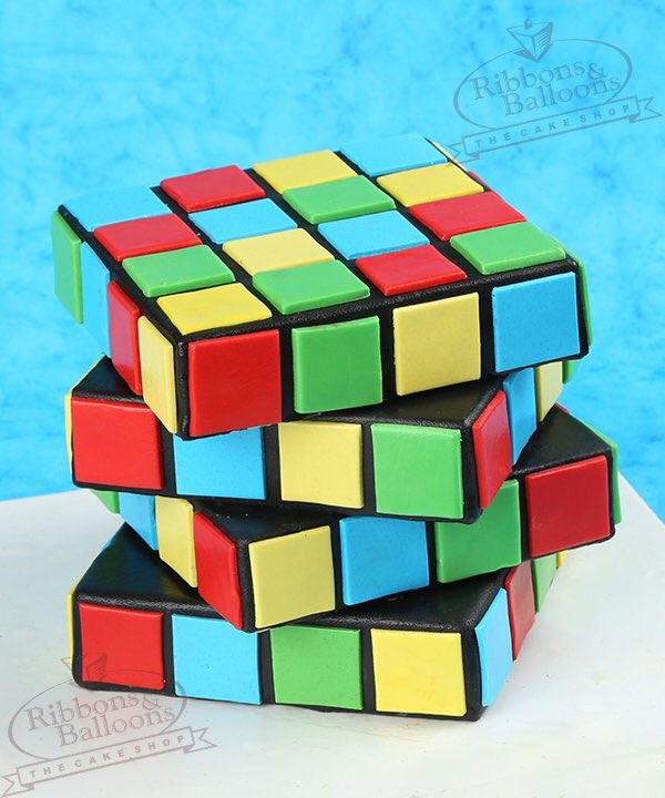 rubik's cube balloon