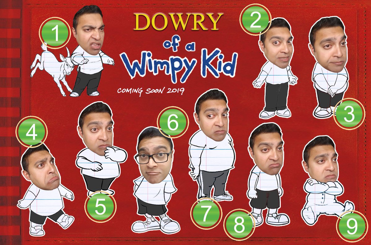 jeevesverma's tweet image. FRIENDS! @Syd_Comedy_Fest apps close soon! I need help choosing an image for my new show "Dowry of A Wimpy Kid"! In what's been a very self-indulgent afternoon, I've mocked up a bunch of little avatars of myself. Reckon you can comment on which one you think I should go with? Ta!