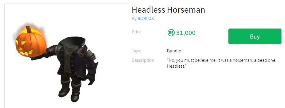 Bloxy News On Twitter So Roblox Never Took The Headless Horseman Bundle Off Sale Https T Co Pik083zrc9 - roblox twitter headless horseman