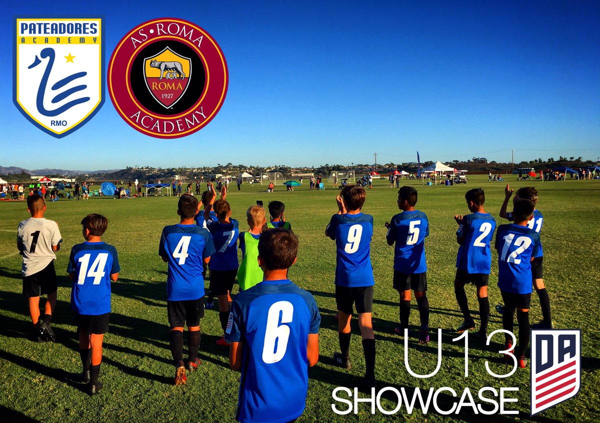 Great 1st day @PatsYouth U13 @ASRomaUSAcademy at the @ussoccer_acad Showcase. Flawless performances in both games against strong competition v @QuakesAcademy  & @CrossfirePrmr (Oregon) ✅✅⚽️⚽️👍👍 #BravoRagazzi #NeverStopLearning #alwaysdeveloping @PATEADORES_ @forster_sm