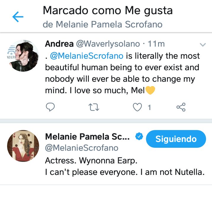 Day 35 without  #WynonnaEarp   Mel liked my tweet today and that made me really happy. Hiatus depression day is going well for now