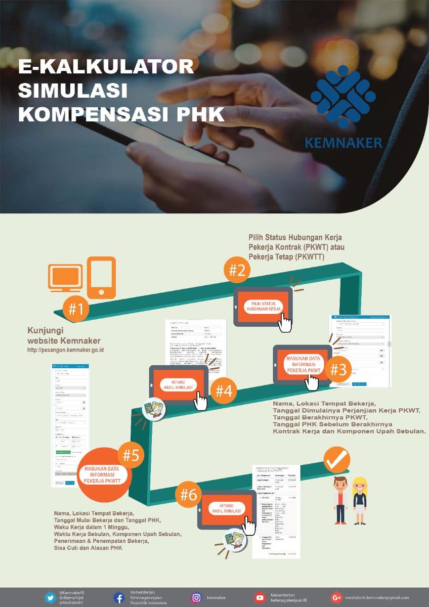 Mau tau besaran kompensasi apabila terPHK?

Kunjungi pesangon.kemnaker.go.id

Cara Mudah &amp; Cepat Mengetahui Simulasi Besaran Kompensasi PHK