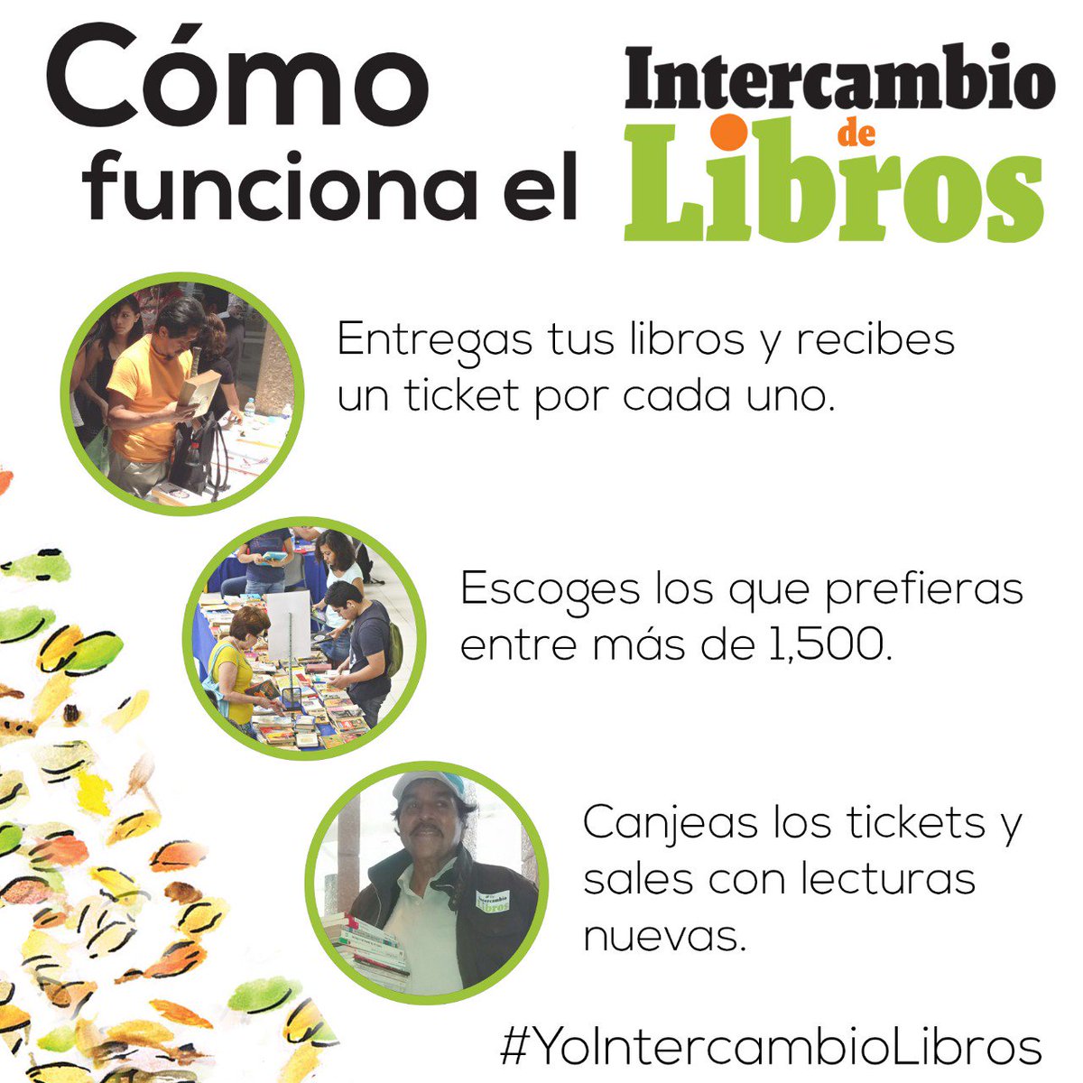 yointercambioli's tweet photo. Así funciona el Intercambio de Libros. 💚📖
Nos vemos el domingo 11 de noviembre en Plaza Acaya #Coatzacoalcos https://t.co/OGG71ooEWa