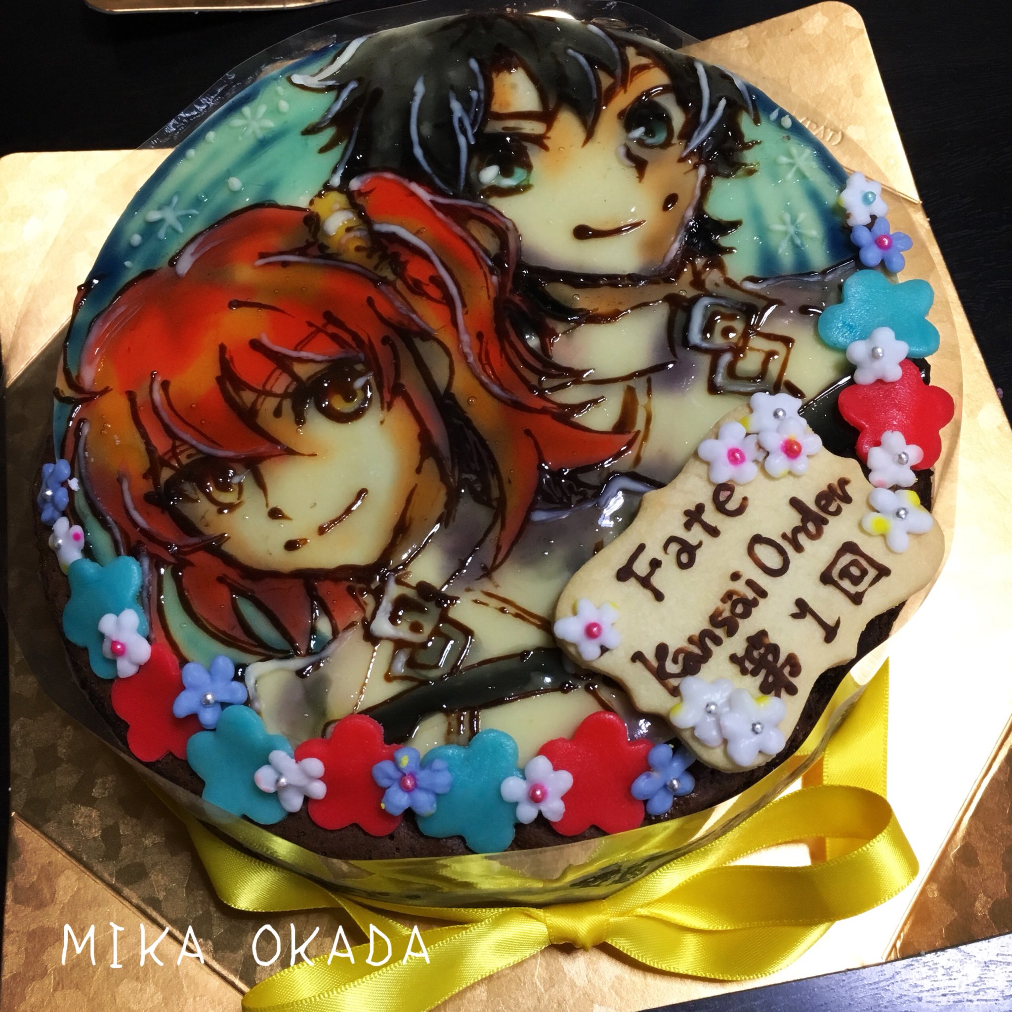 Originalcake Xelhes ゼルヘス ご注文いただきましたfateのデコレーションケーキです 7号サイズ2台にキャラクター5名の凄く豪華なデコレーションケーキになりました イラストケーキ Cake Fate ケーキ T Co Lv3royozwv Twitter