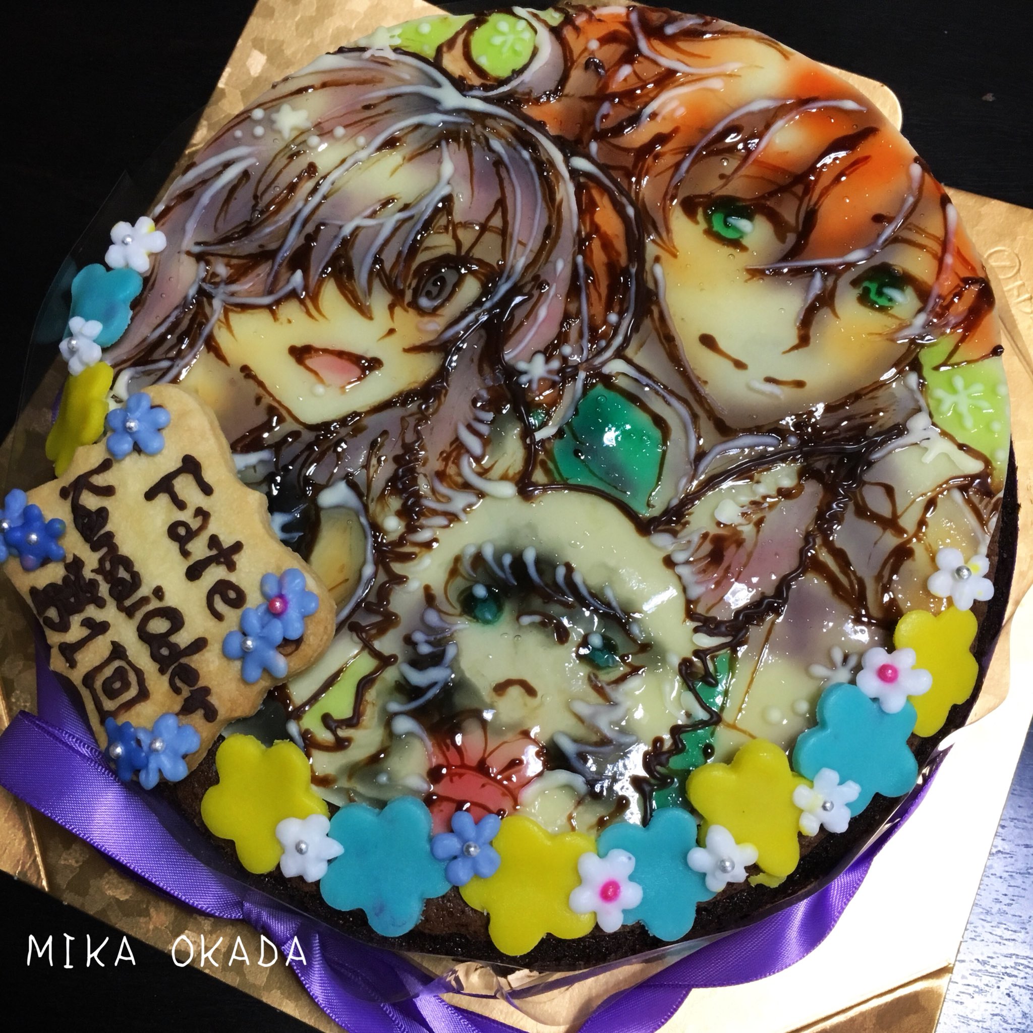 Originalcake Xelhes ゼルヘス ご注文いただきましたfateのデコレーションケーキです 7号サイズ2台にキャラクター5名の凄く豪華なデコレーションケーキになりました イラストケーキ Cake Fate ケーキ T Co Lv3royozwv Twitter