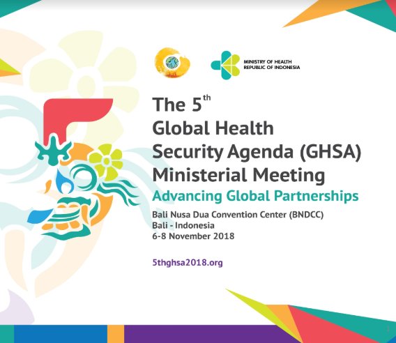 Sobat sehat 😊

Bantu ramaikan acara Global Health Security-nya Agenda (GHSA) tanggal 6-8 November 2018 di Bali. 

Caranya mudah, anda turut mengeposkan #konten pendapat, informasi dan kegiatan terkait #GHSA melalui #mediasosial anda. 

#5thGHSA2018  #GHSAIndonesia