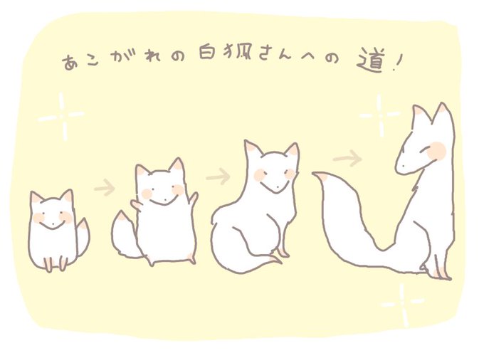 白狐のtwitterイラスト検索結果 古い順