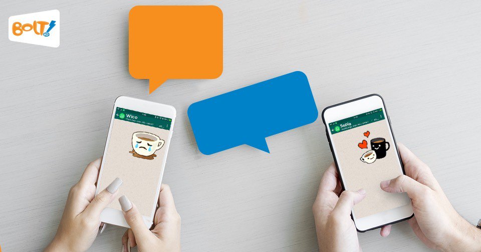 BOLTClub's tweet photo. Ada yang baru nih dari WhatsApp! Sebentar lagi chat messaging ini akan ada fitur stickers.
Wah... jadi makin seru chat via WhatsApp! #BOLTFever https://t.co/17Ij4iUJrQ