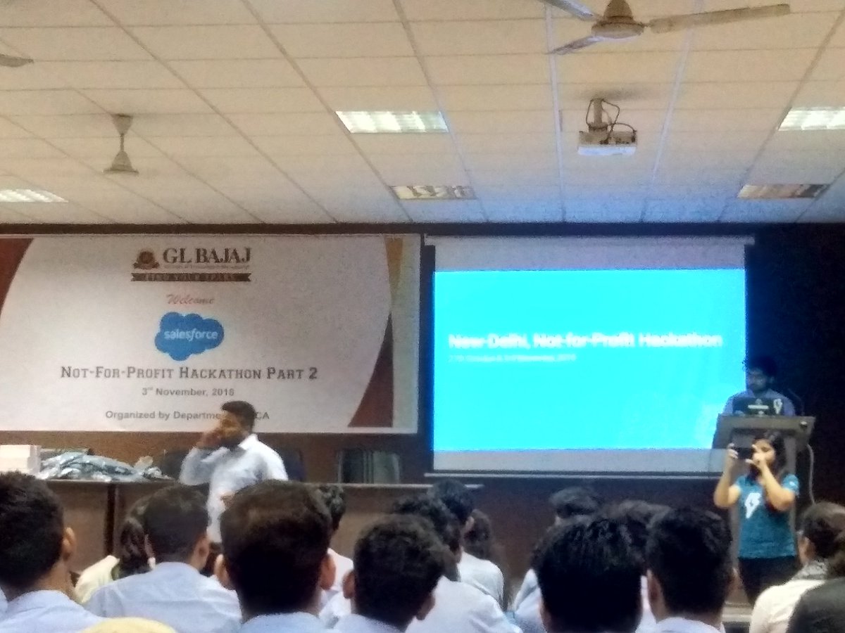 kirtivarshney's tweet photo. #NotForProfitHackathon a wamp welcome to all @NarulaSurbhi @payalsfdc @Akash_SFDC in GL Bajaj https://t.co/LEU1YpoOmr