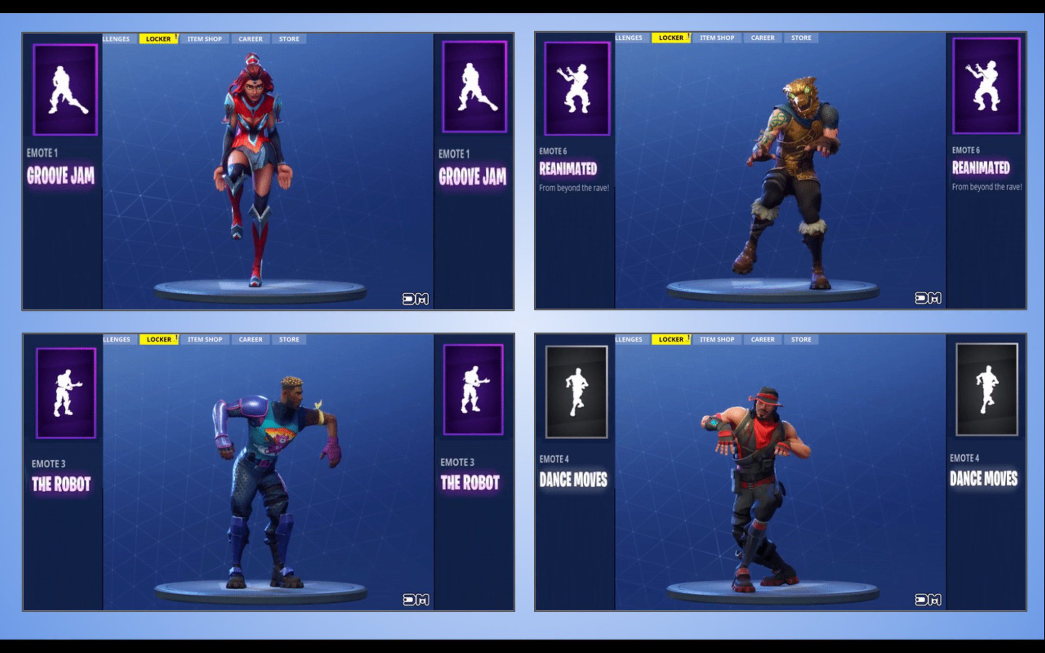 Bill Brant Twitterissa Ss Going Wild For Fortnite Atm So Created Some Gif Boards To Inspire Their Dance Creations Coloured Coded From Easiest To Hardest Green To Purple To Match Skill Level The Hardest Fortnite Emote The Hardest Fortnite Emote Bill Brant Twitterissa Ss Going Wild For Fortnite Atm So Created Some Gif Boards To Inspire Their Dance Creations Coloured Coded From Easiest To Hardest Green To Purple To Match Skill Level