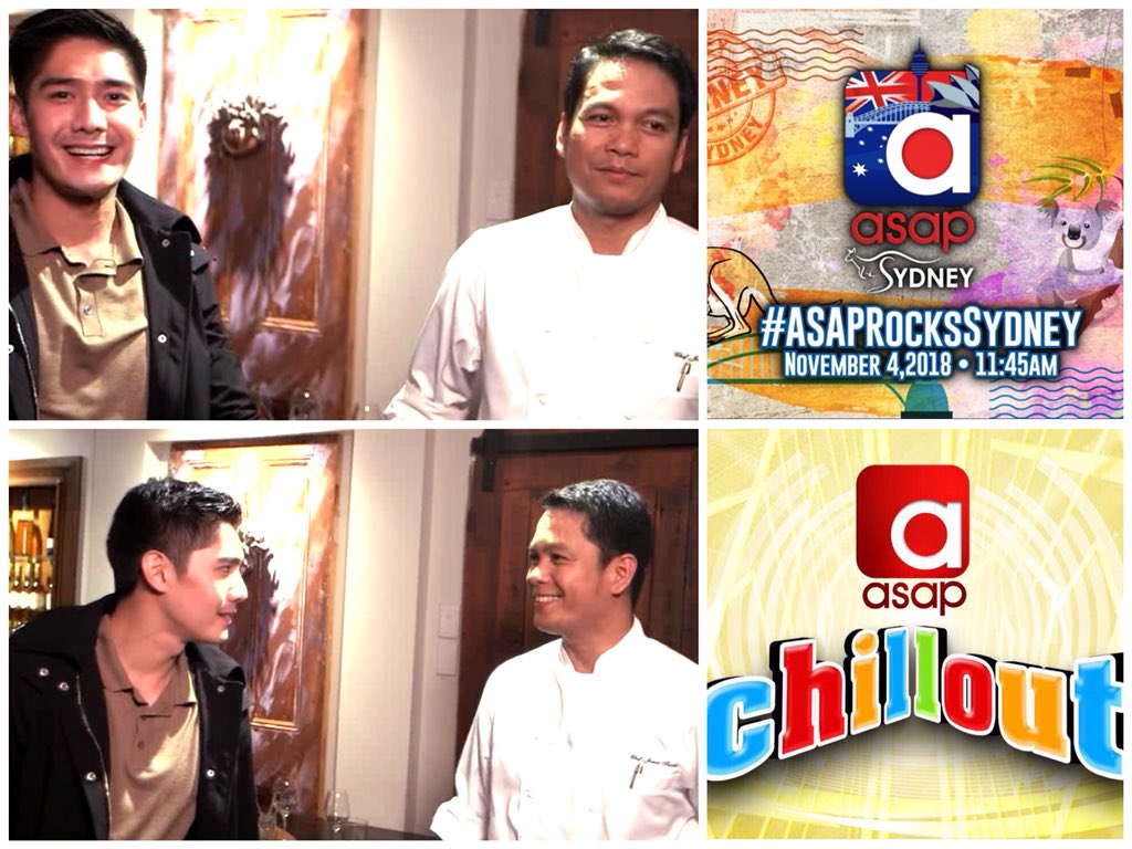 May exclusive interview rin si Robi Domingo kay world class Pinoy chef Jomel Santos ng isang sikat na restaurant sa Australia! Kilalanin siya at ma-inspire sa kanyang kwento! Panoorin BUKAS, Nov. 4, 12nn sa asapchillout.abs-cbn.com! #ASAPChilloutRocksSydney