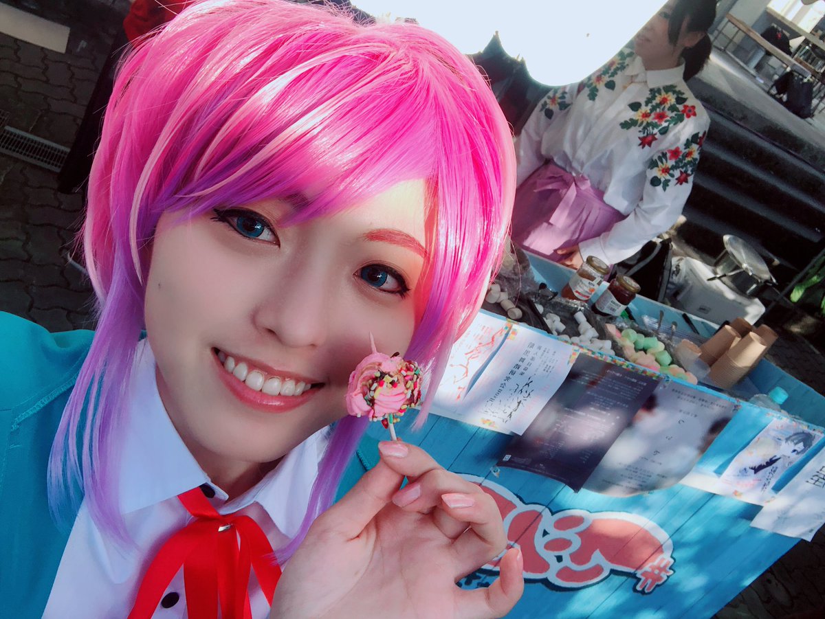 sofi809_'s tweet image. 乱数さんになって帰ってきました〜🍭
飴玉もいいけど、たまには焼きマシュマロもいいよね〜！
美味しくて見た目も可愛いなんて、僕にぴったりでしょ💞
#演劇座ポラリス の焼きマシュマロ、よろしくね〜😉
#木野祭