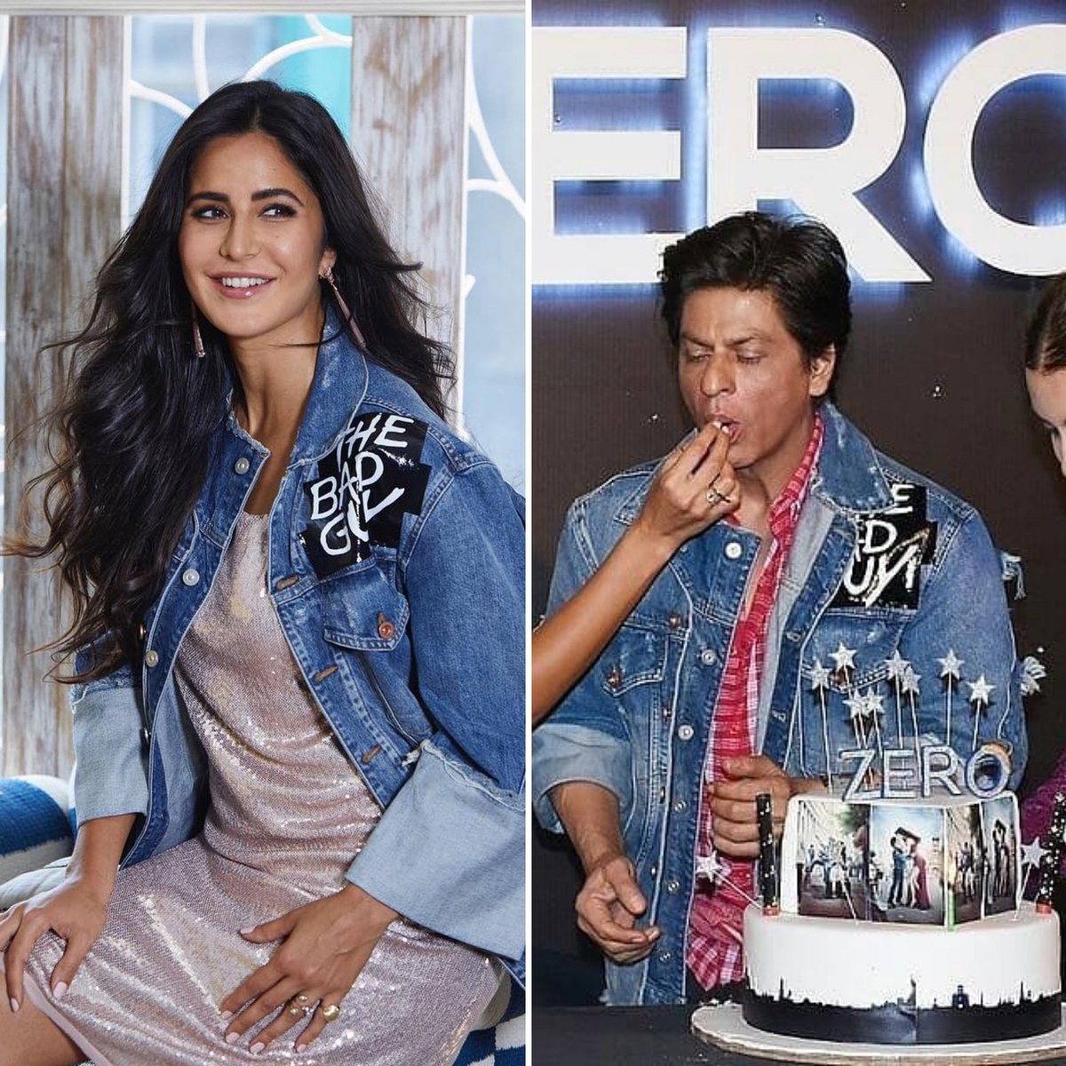 mayapurimag's tweet photo. Who wore it better? 😉
@katrinakaif or @iamsrk
#faceoff #fashionfaceoff #samejacket #zero #katrinakaif #shahrukhkhan #zerotrailer #trailerlaunch #Zero21Dec #ZeroTrailerLaunch #anushkasharma #jabtakhaijaan #anandlrai #bollywoodfashion #style #denimjacket #casualstyle #ootd https://t.co/PKNRTnhK7d