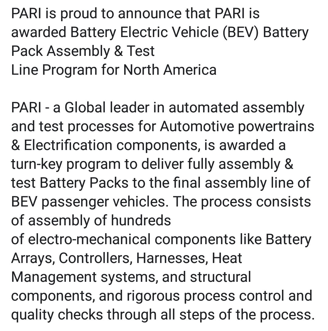 swatibytes's tweet image. Don&apos;t know the value of deal but @MangeshKale10 congratulations to PARI! #engineeringIndia #Pune #PrecisionAutomation #Robotics