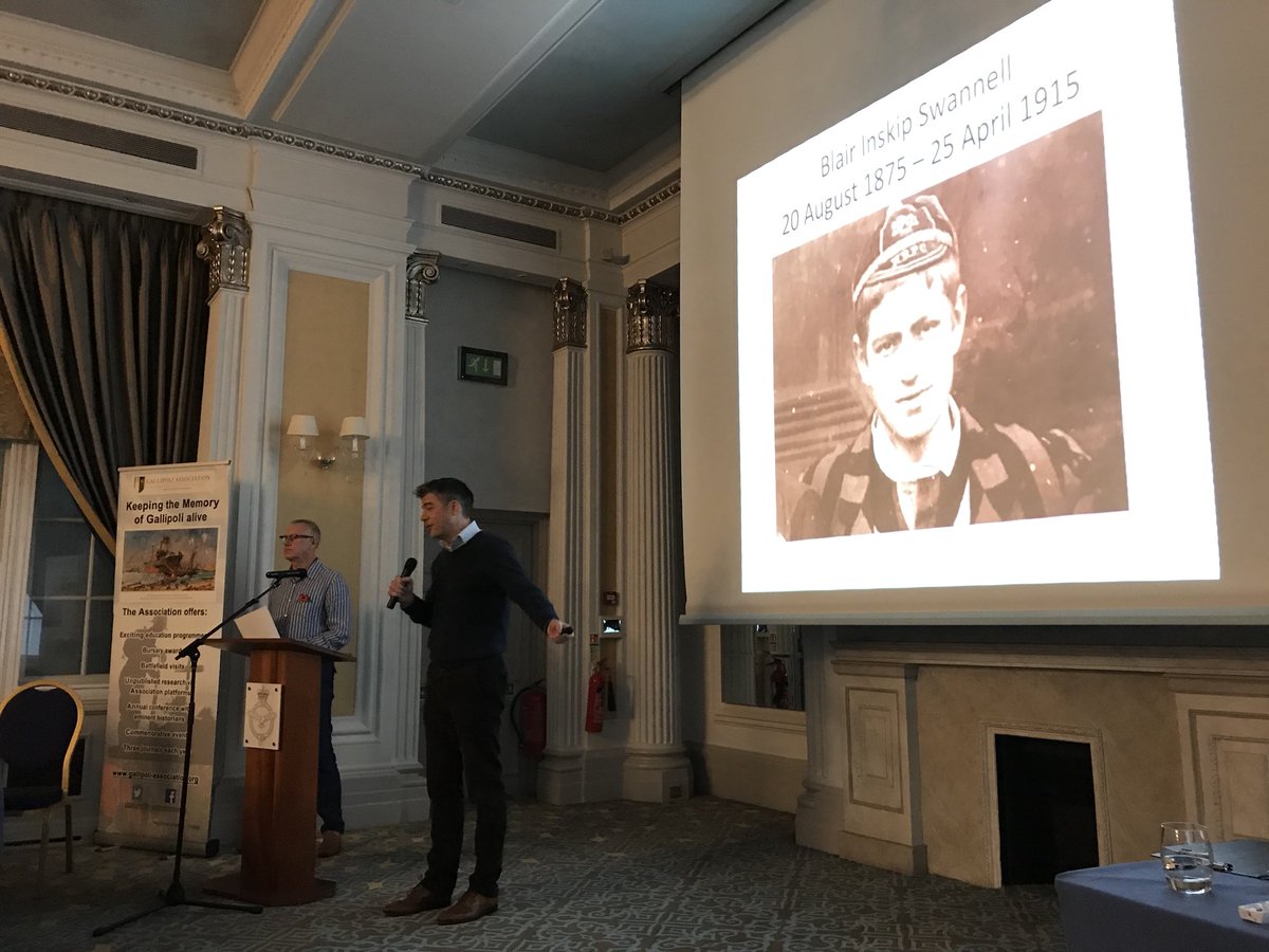 Gallipoli100's tweet image. Rugby and Gallipoli: Blair Swannell, busting the myths @CookseyJon @GrahamMcKechnie