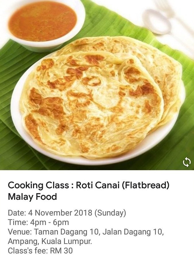 Hi Sharecheffans, we have cooking class tomorrow at Taman Dagang 10, Ampang. Come join us 😊
.
.
.
#roticanai #cookingclass #malayfood #malaycuisine #kualalumpur #malaysia #globalcommunity #foodoninstagram #aseanculture #Asia