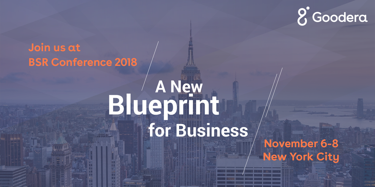 wearegoodera's tweet photo. Join us as we share our views on 'A New Blueprint for Business' at the BSR Conference 2018, New York on November 6th - 8th. https://t.co/Om27eiZE9X