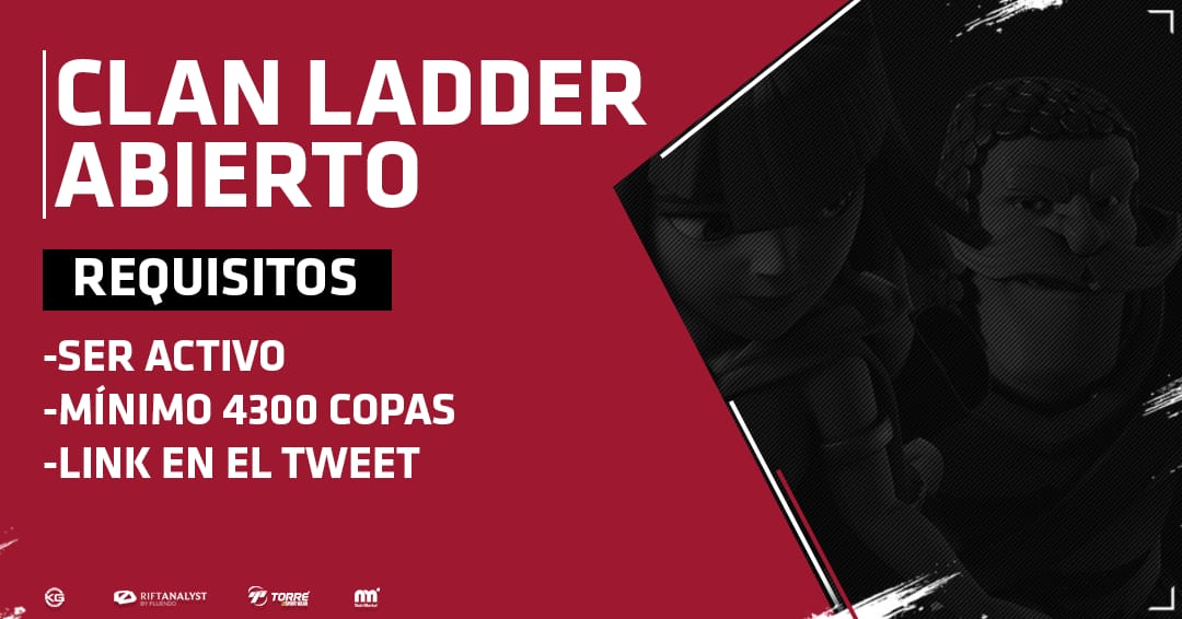 [#Recultamiento]
⚔️Buscamos jugadores para el clan de ladder, del juego mobile <a href="/ClashRoyaleES/">Clash Royale ES</a> ⚔️

⭐#Requisitos:
- Ser activo 🙋🏻‍♂️🙋🏻‍♀️
- Mínimo 4300 copas 🏆
- Link lo tenéis más abajo ⬇️

Enlace 🔗
link.clashroyale.com/invite/clan/es…

Os esperamos!
#GoDiablillos 😈😈
