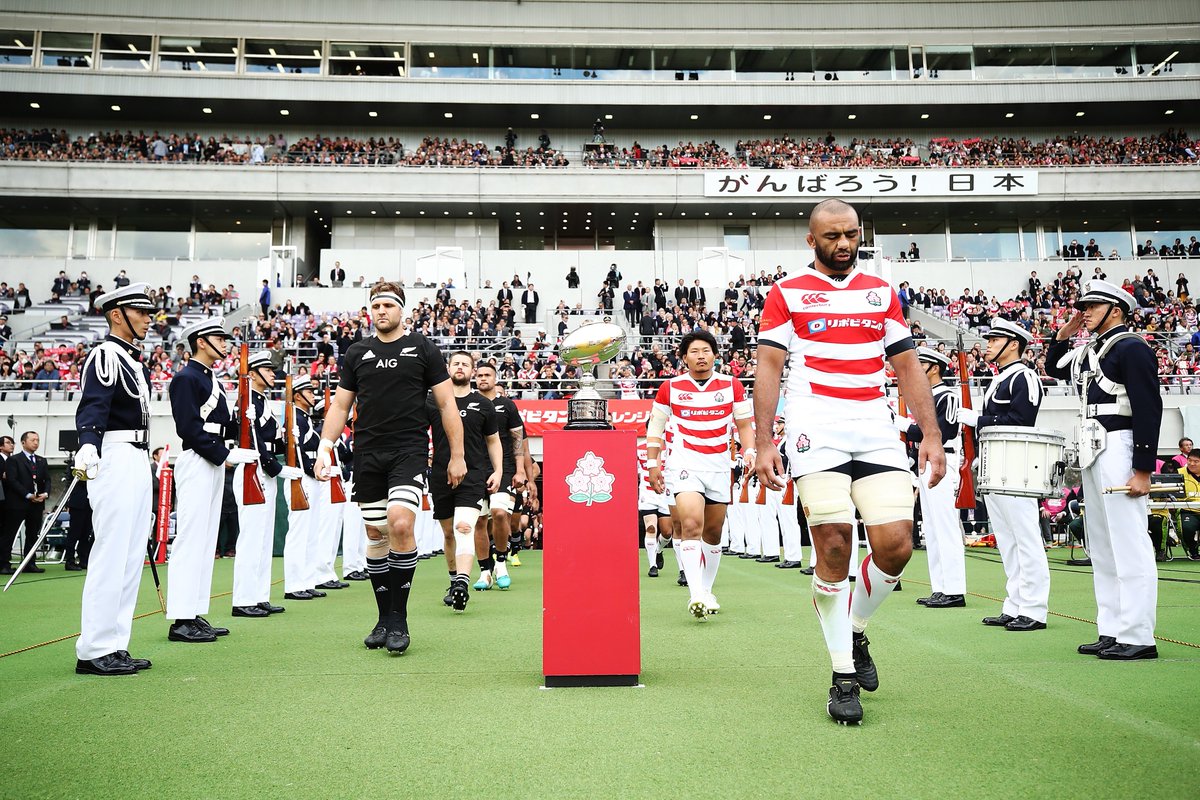 AllBlacks's tweet photo. REPORT + HIGHLIGHTS | All Blacks and Japan pile on 100 points in entertaining Tokyo spectacle.
➡️ https://t.co/PVkxggNzE6
#JAPvNZL https://t.co/sJ8PSCt1gk
